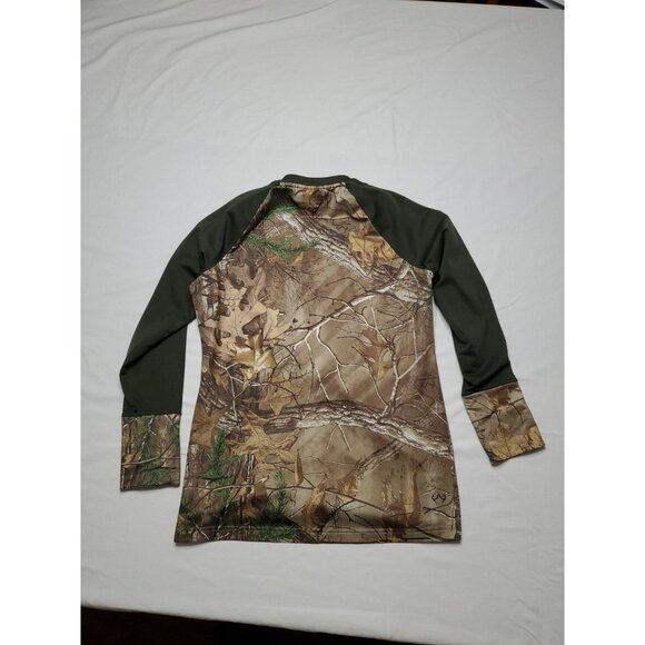 Under Armour Women's Scent Control Real Tree Shirt Camo Size XL Base Layer - Picture 10 of 11